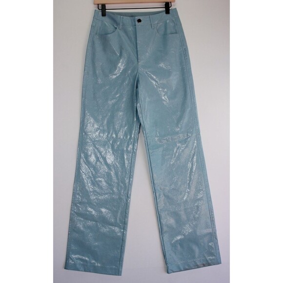ROTATE Birger Christensen Rottie Pants in Sky Blue Size M - Picture 2 of 11
